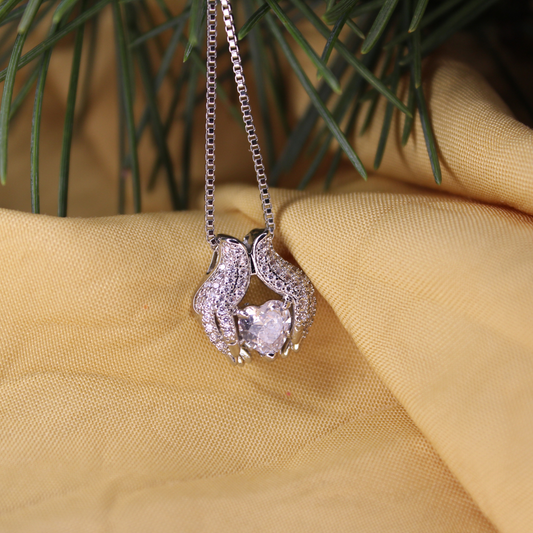Hands Holding Love Necklace