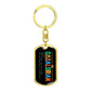 The Dadalorian, High Quality Dog Tag Keychain, Engravable, Gift for Dad