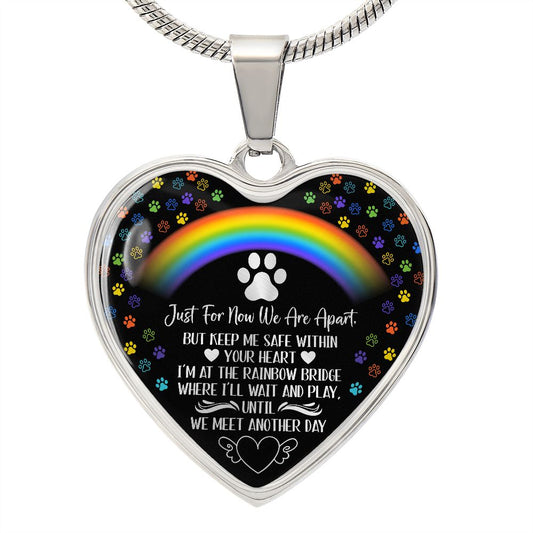 PET REMEMBRANCE GRAPHIC HEART NECKLACE GIFT SET