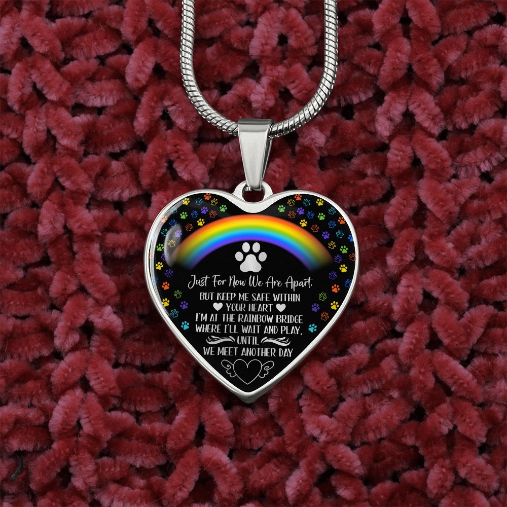 PET REMEMBRANCE GRAPHIC HEART NECKLACE GIFT SET