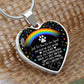 PET REMEMBRANCE GRAPHIC HEART NECKLACE GIFT SET