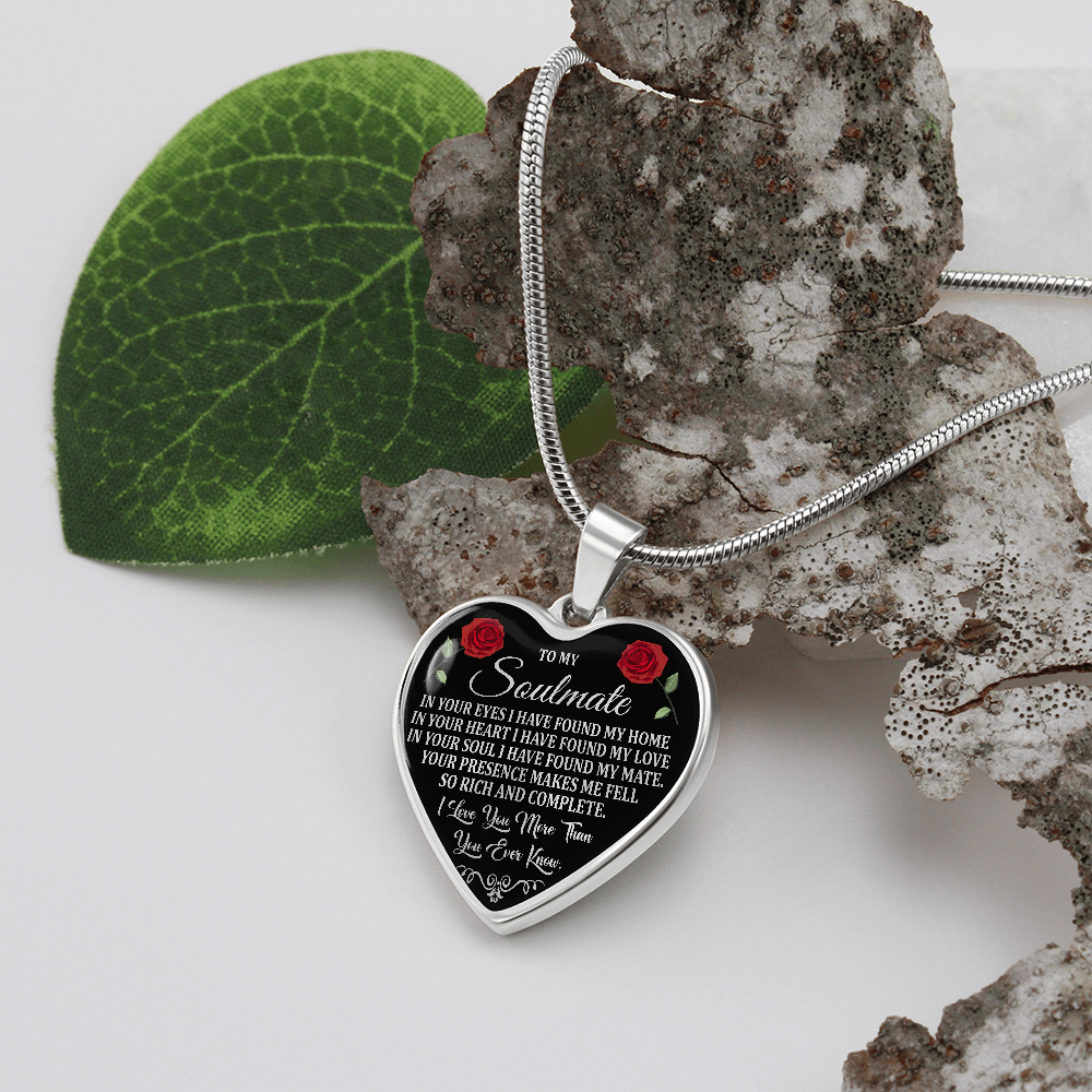 TO MY SOULMATE COMPLETE HEART NECKLACE GIFT SET