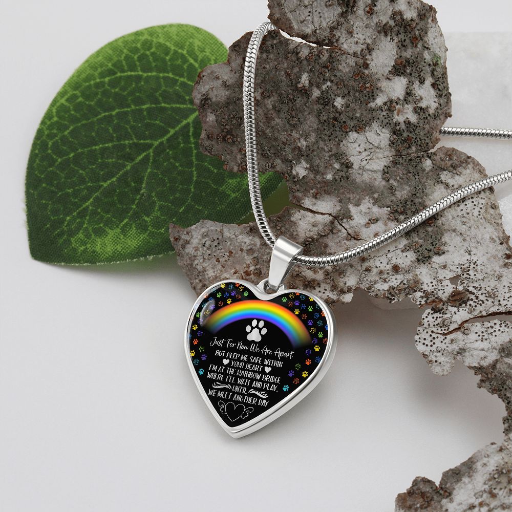 PET REMEMBRANCE GRAPHIC HEART NECKLACE GIFT SET