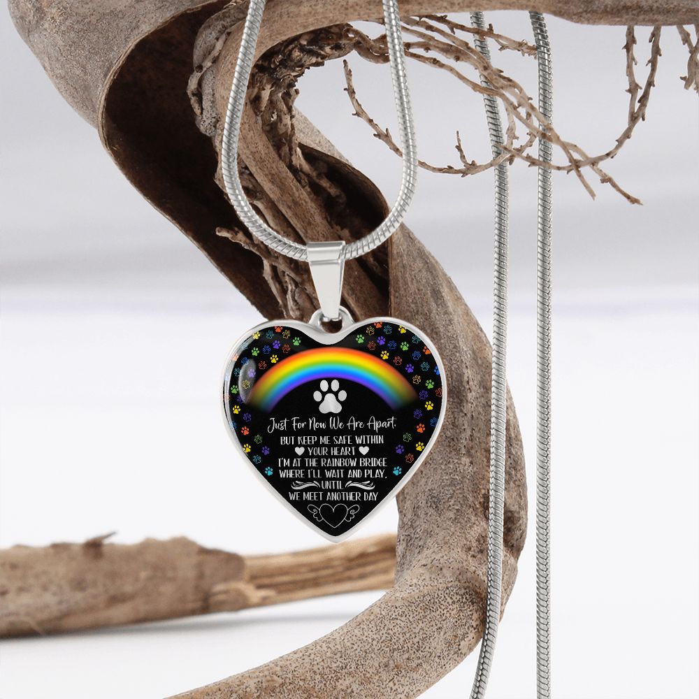 PET REMEMBRANCE GRAPHIC HEART NECKLACE GIFT SET