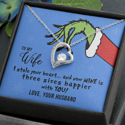 I Stole Your Heart, Heart Pendant Necklace, To My Wife