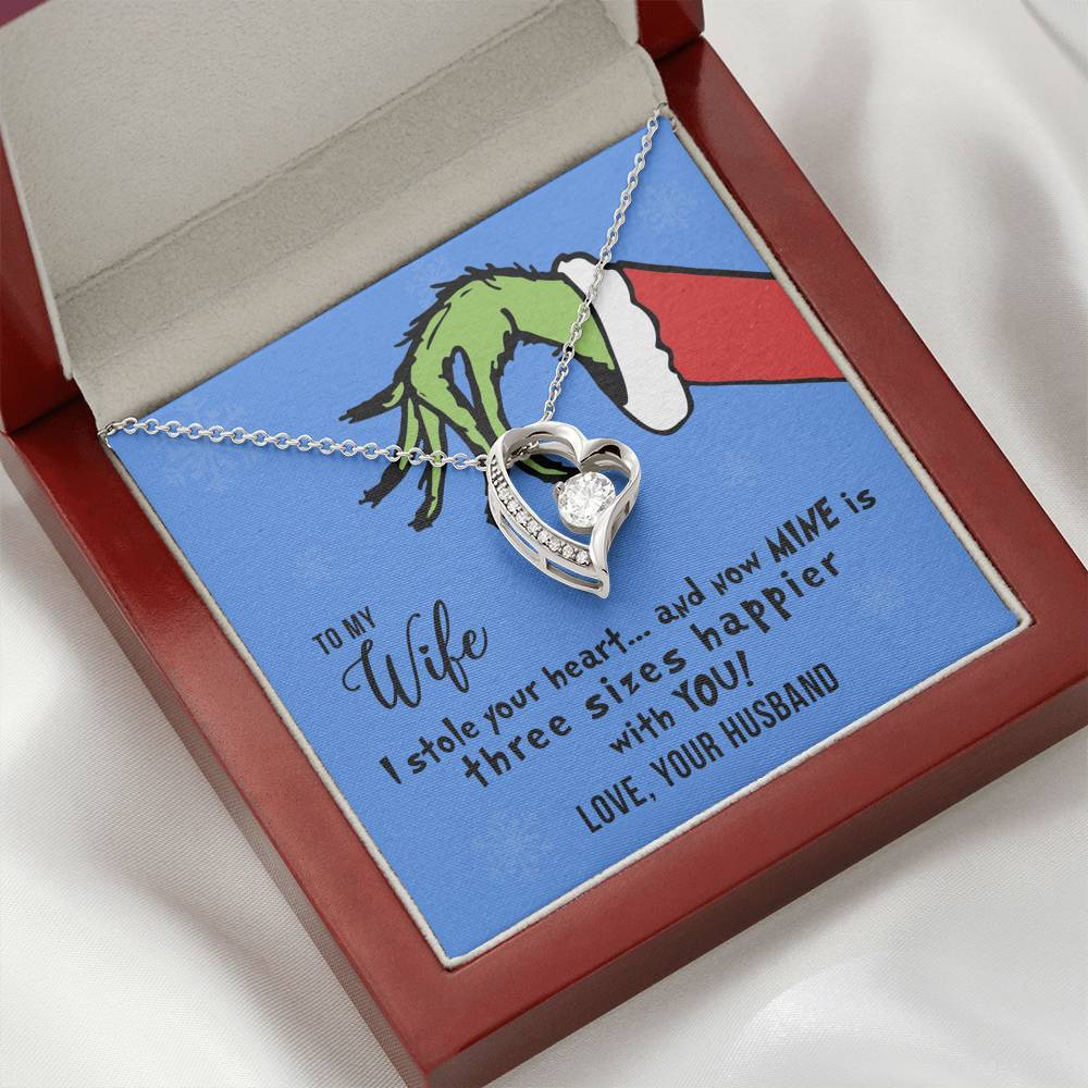 I Stole Your Heart, Heart Pendant Necklace, To My Wife
