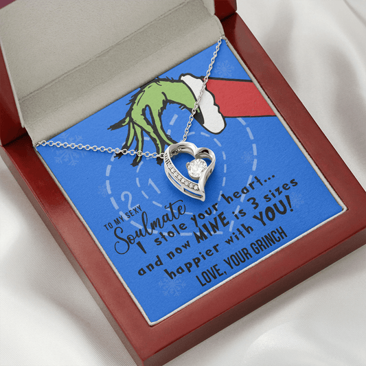 To My Sexy Soulmate, I Stole Your Heart, Heart Pendant Necklace