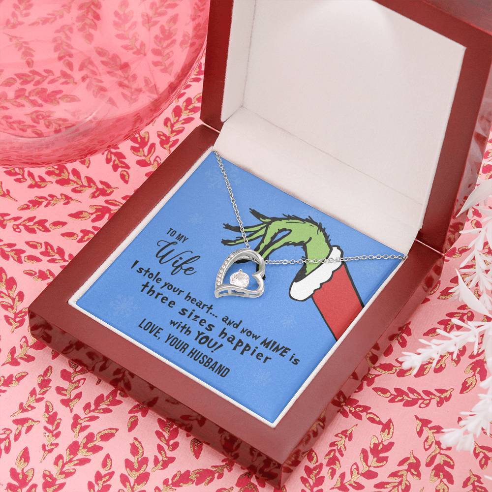 I Stole Your Heart, Heart Pendant Necklace, To My Wife