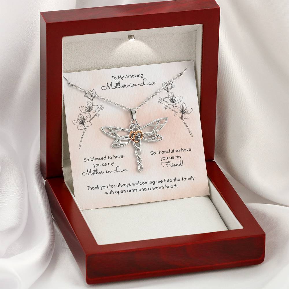 To My Mother-in-Law - Thankful To Have You As My Friend - Necklace