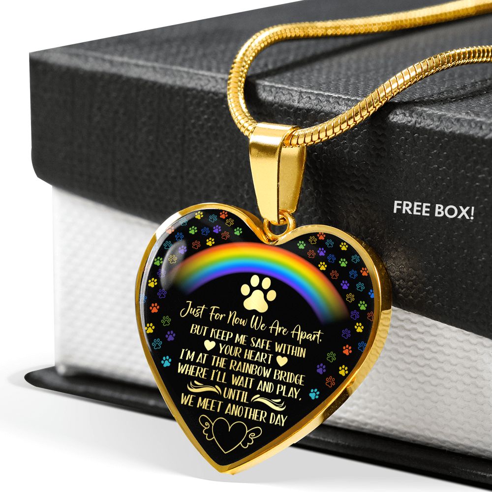 PET REMEMBRANCE GRAPHIC HEART NECKLACE GIFT SET