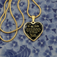 TO MY WIFE LAST EVERYTHING HEART NECKLACE GIFT SET