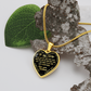 TO MY WIFE LAST EVERYTHING HEART NECKLACE GIFT SET