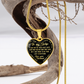 TO MY WIFE LAST EVERYTHING HEART NECKLACE GIFT SET