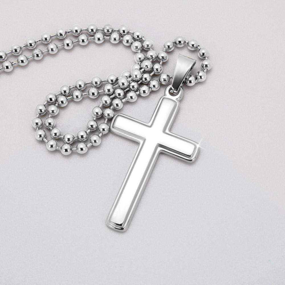 Viking Dad, From Son, I Am Because You Are, Engraved Cross Necklace