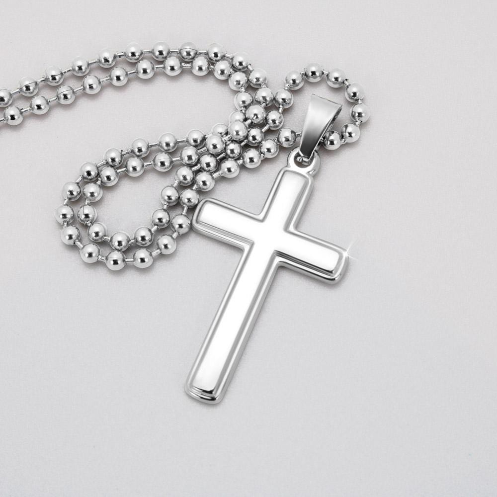 Viking Dad, From Daughter, Always Be My Warrior Father, Cross Necklace