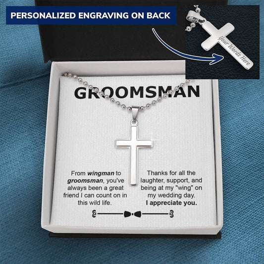 Groomsman, From Wingman to Groomsman, Cross Necklace