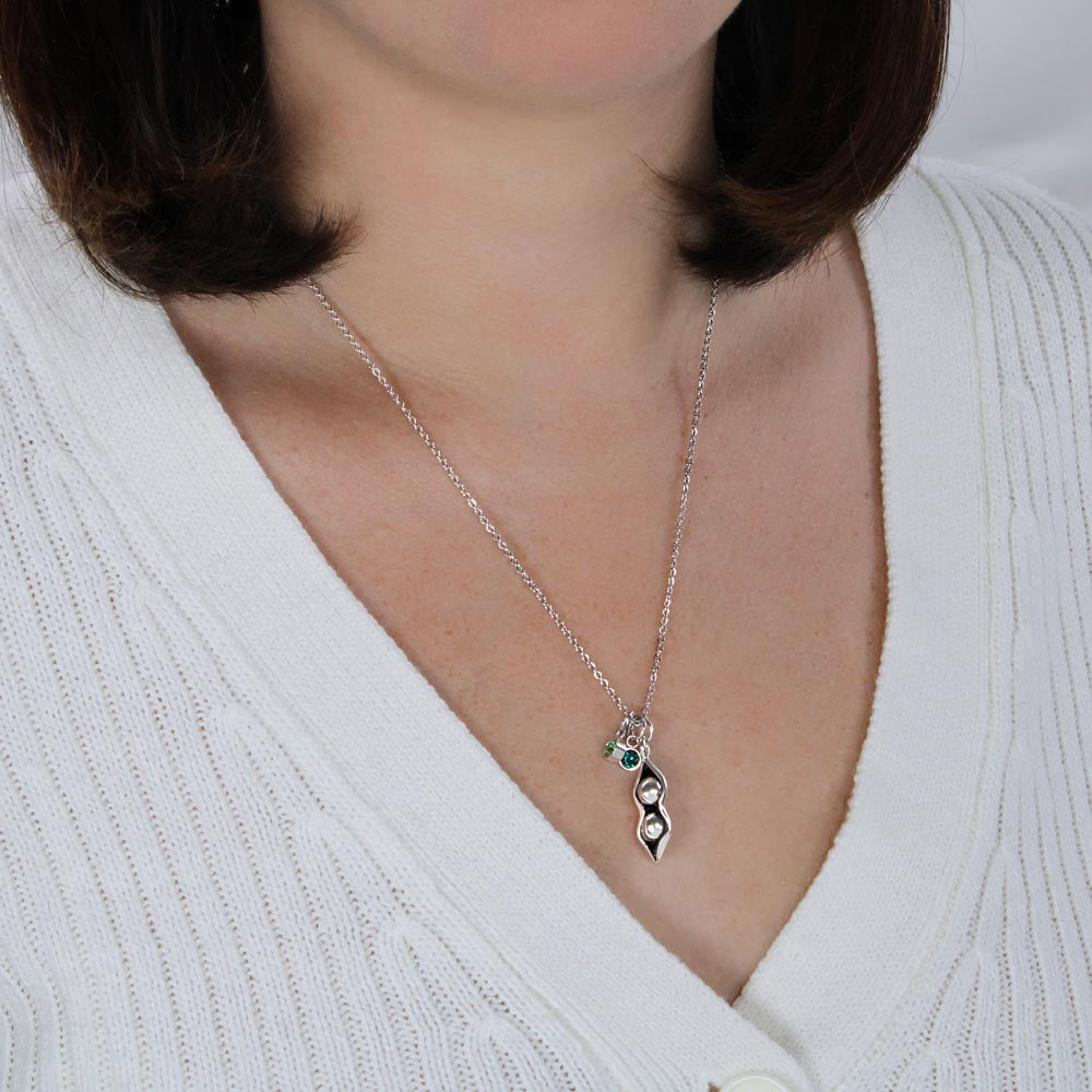TO MY MOM PEA TO YOUR POD NECKLACE