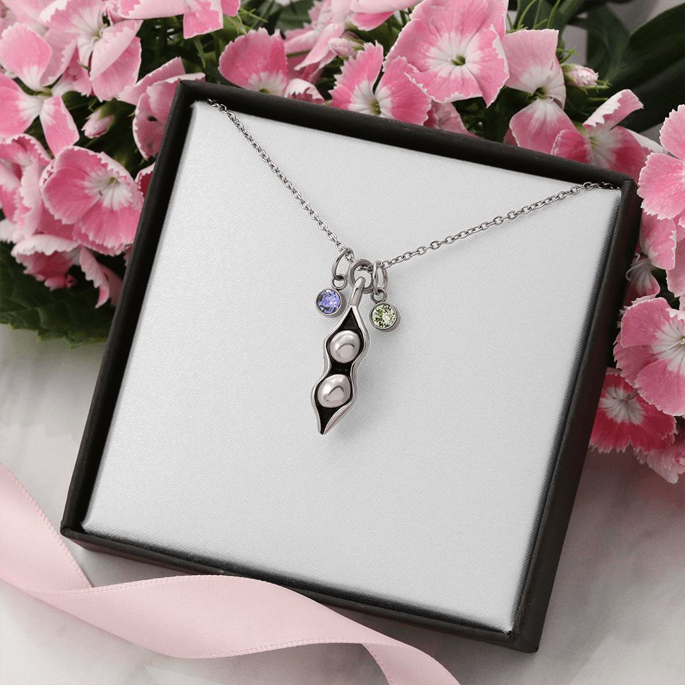 TO MY MOM PEA TO YOUR POD NECKLACE
