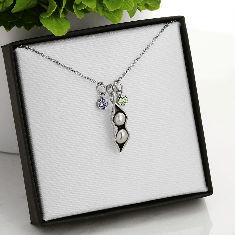 TO MY MOM PEA TO YOUR POD NECKLACE