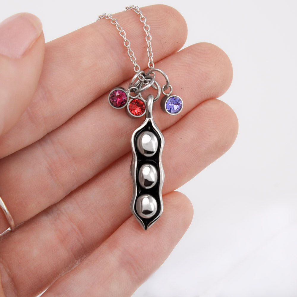 TO MY MOM PEA TO YOUR POD NECKLACE