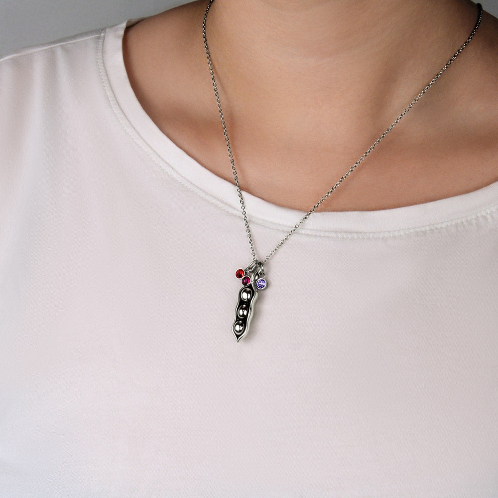TO MY MOM PEA TO YOUR POD NECKLACE