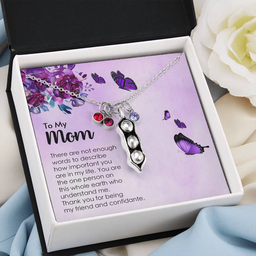 To My Mom - My Friend and Confidante - Necklace