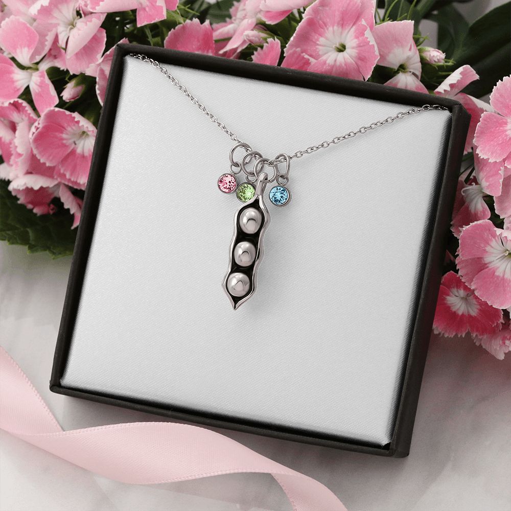 TO MY MOM PEA TO YOUR POD NECKLACE