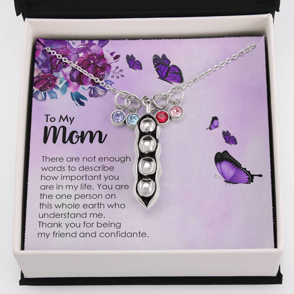 To My Mom - My Friend and Confidante - Necklace