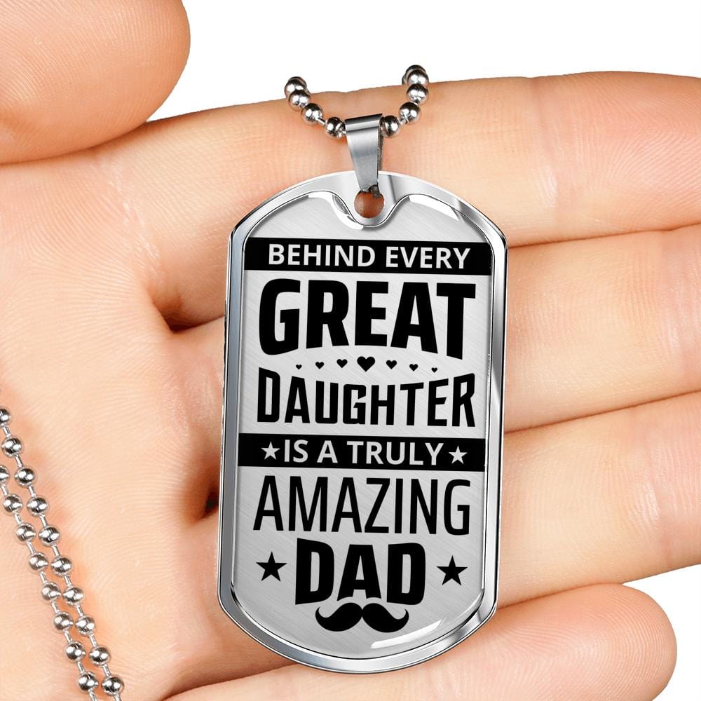 To My Dad - Amazing Dad - Dog Tag