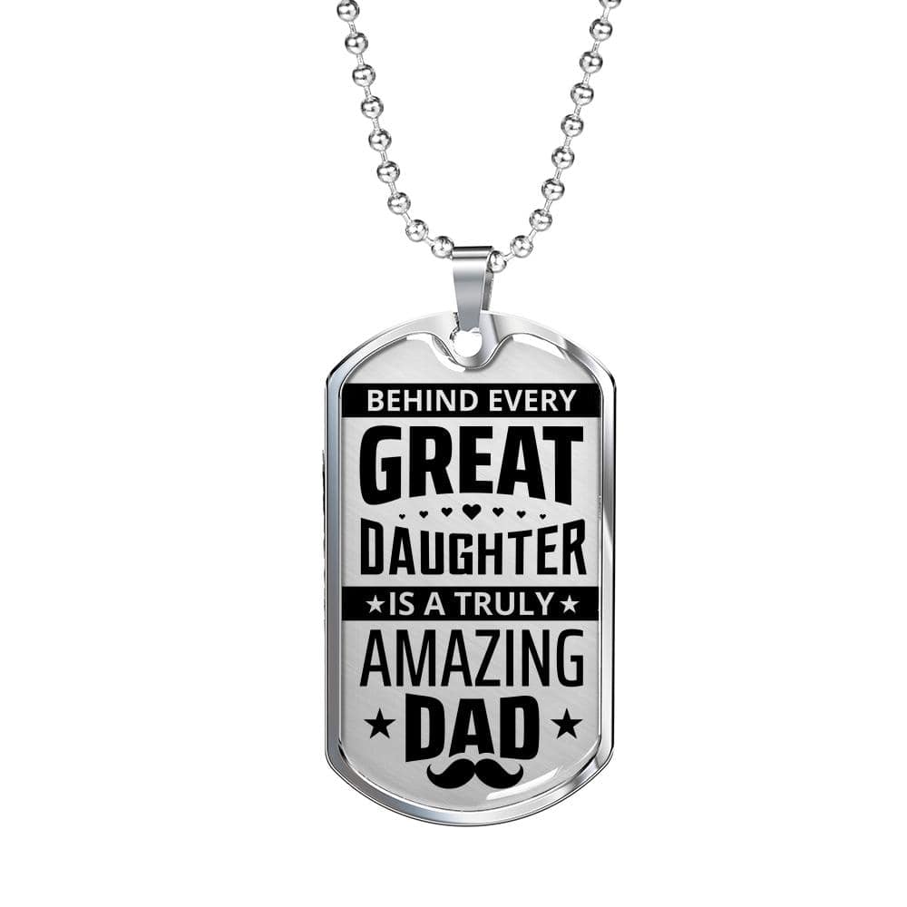 To My Dad - Amazing Dad - Dog Tag