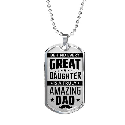 To My Dad - Amazing Dad - Dog Tag