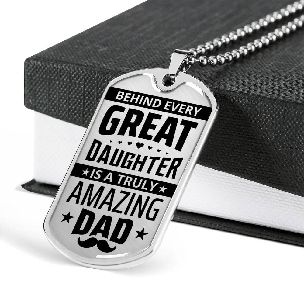 To My Dad - Amazing Dad - Dog Tag