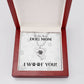 Dog Mom, I Woof You, Pet Paw Heart Necklace