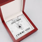 Dog Mom, I Woof You, Pet Paw Heart Necklace