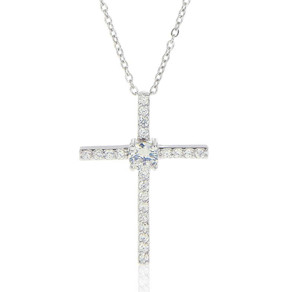CZ CROSS NECKLACE GIFT SET