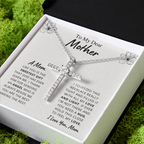 Mother - Love & Light - CZ Cross necklace