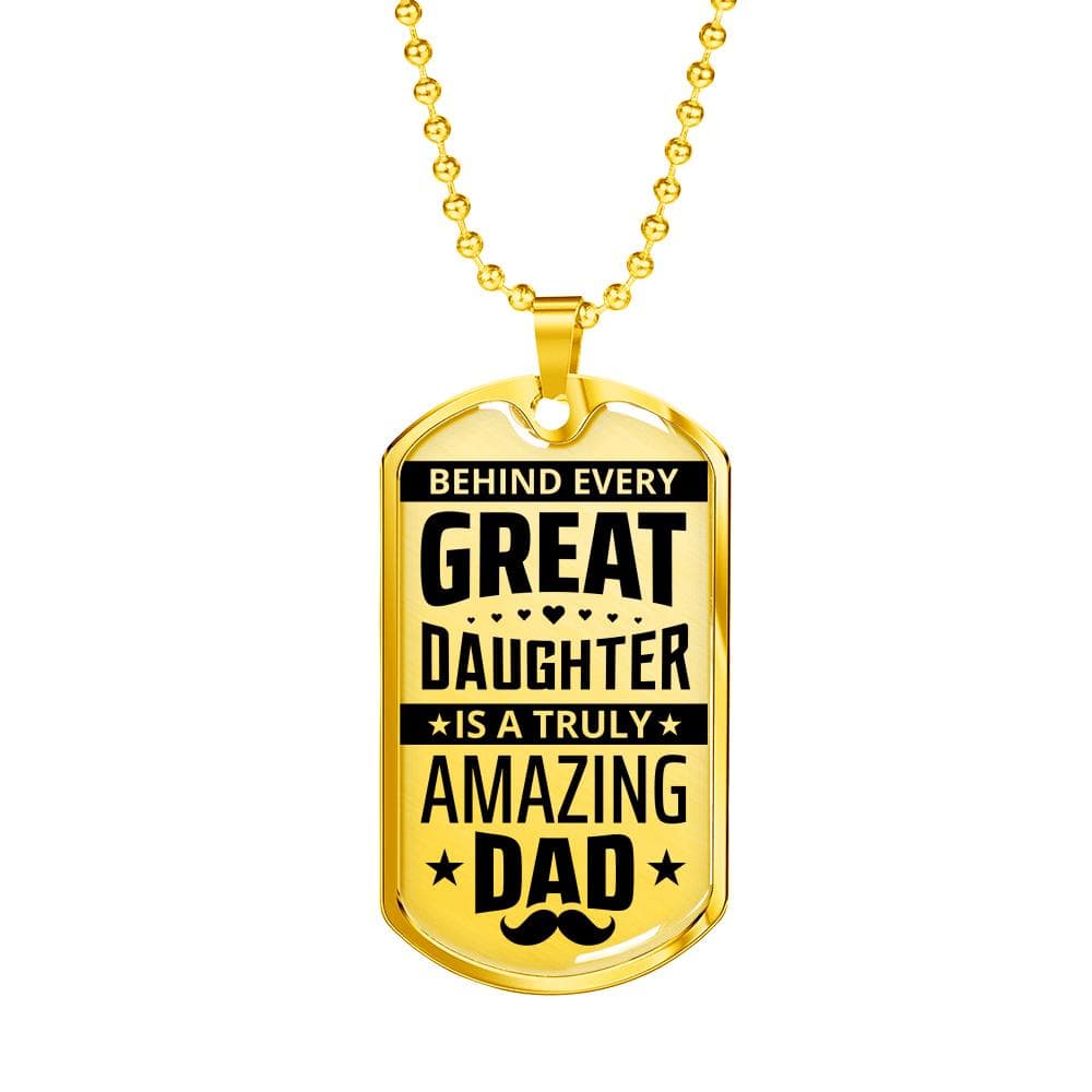 To My Dad - Amazing Dad - Dog Tag