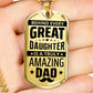 To My Dad - Amazing Dad - Dog Tag