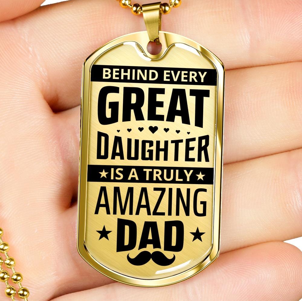To My Dad - Amazing Dad - Dog Tag