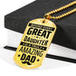 To My Dad - Amazing Dad - Dog Tag