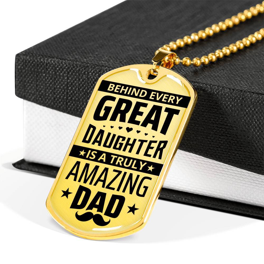To My Dad - Amazing Dad - Dog Tag