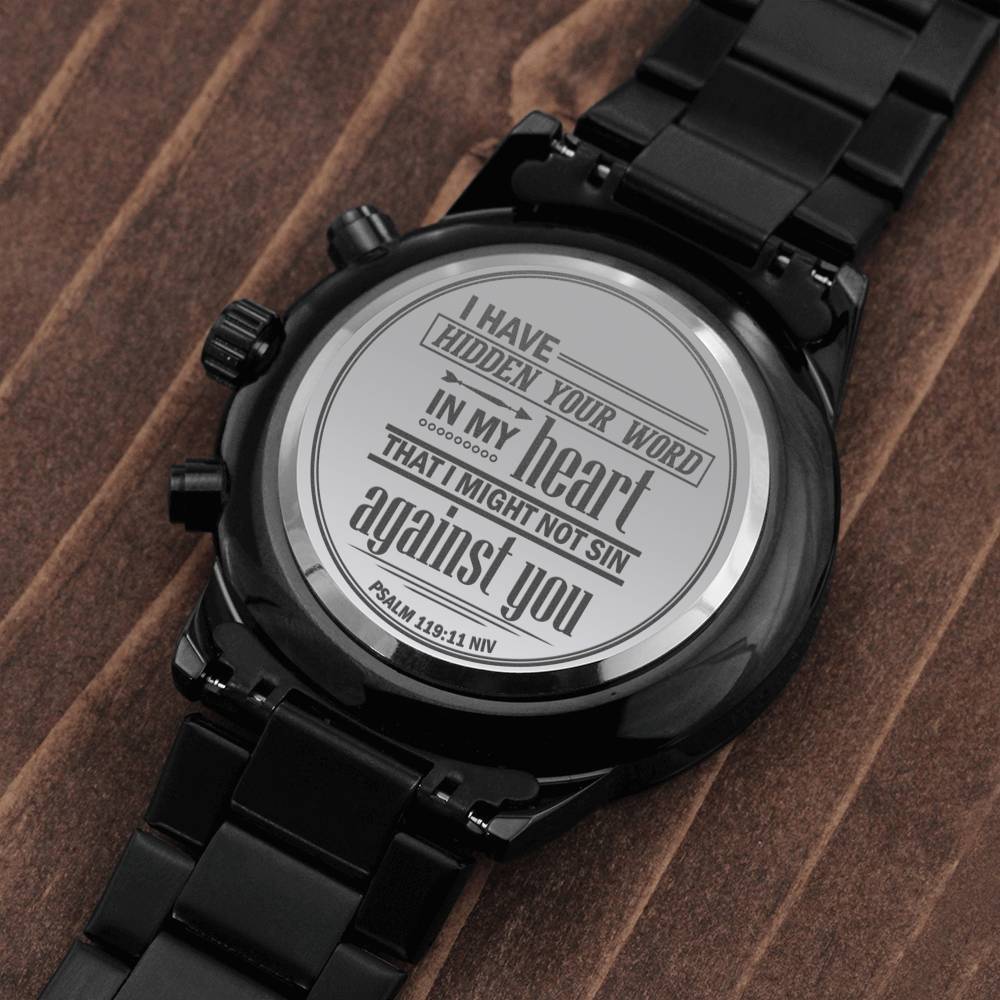 Men's Watch, I Have Hidden Your Word, Psalm 119:11