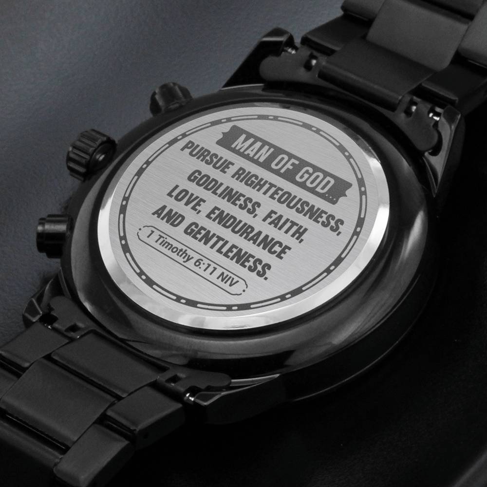 Men's Watch, Man of God, 1 Timothy 6:11