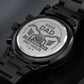 Men's Watch, To Biking Dad, Biker Dad Cooler, Charcoal Black, Gift Watch