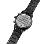 Men's Watch, To Soulmate, Turn Back the Clock, Charcoal Black, Gift Watch