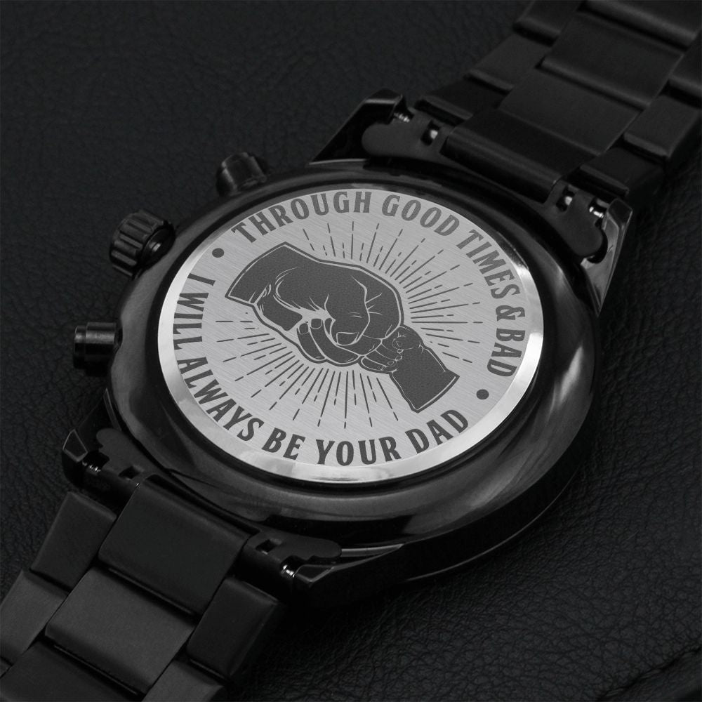 TO MY SON GOOD TIMES & BAD CHRONOGRAPH WATCH GIFT SET