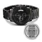 Men's Watch, Iron Sharpens Iron, Proverbs 27:17