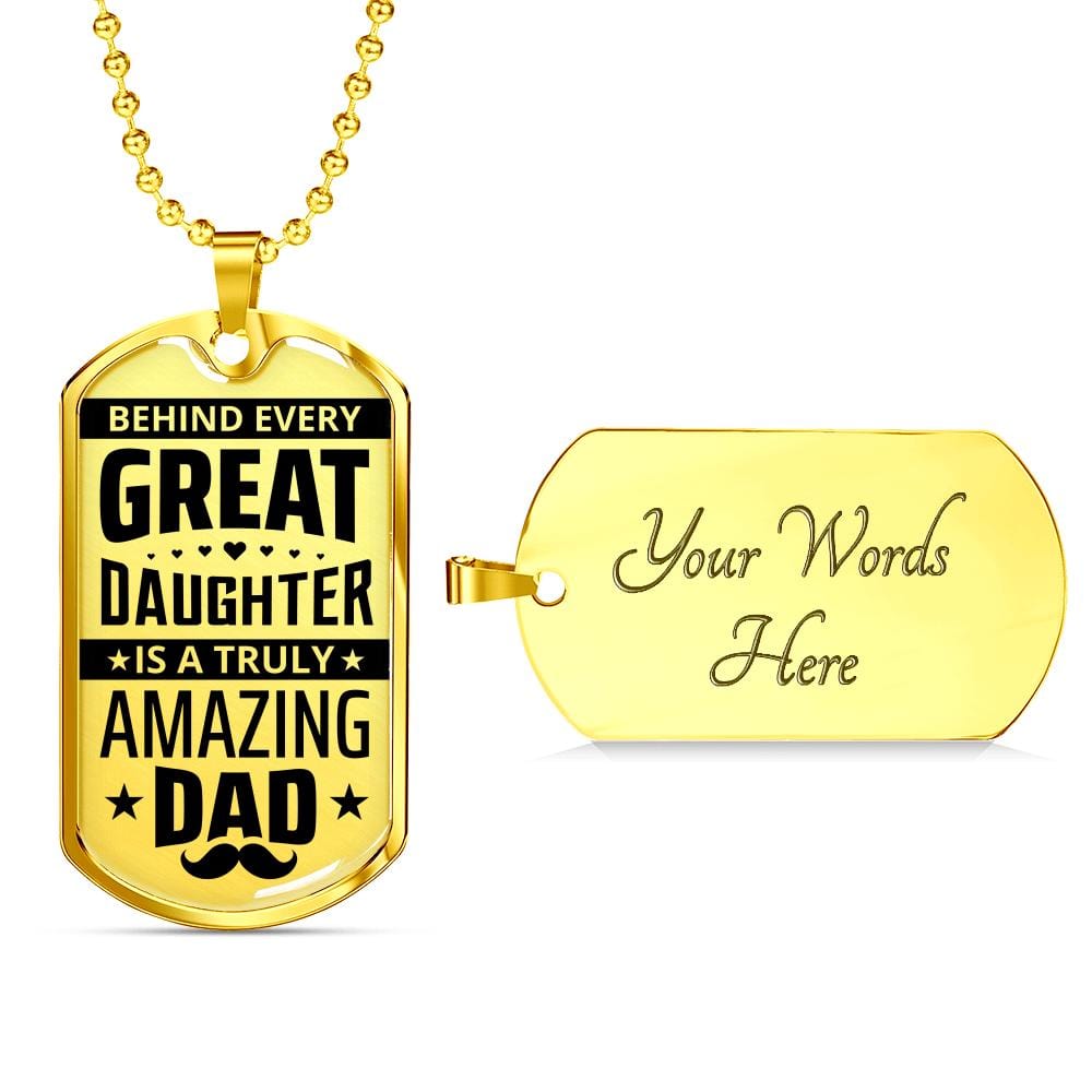 To My Dad - Amazing Dad - Dog Tag