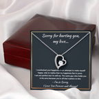 I'M SORRY HAPPINESS FOREVER LOVE NECKLACE GIFT SET