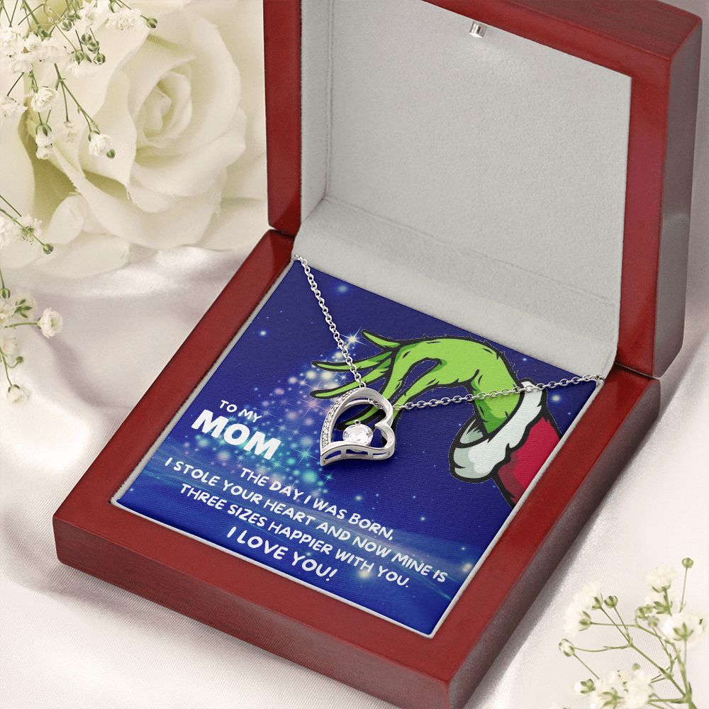 TO MY MOM FOREVER LOVE NECKLACE GIFT SET - GRINCH